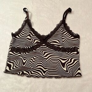 H&M Zebra Tank size S